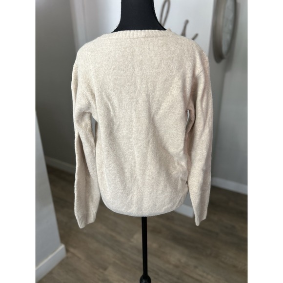 Brandy Melville‎ Womens Cream Wool Blend Crew Neck Sweater - Picture 2 of 5